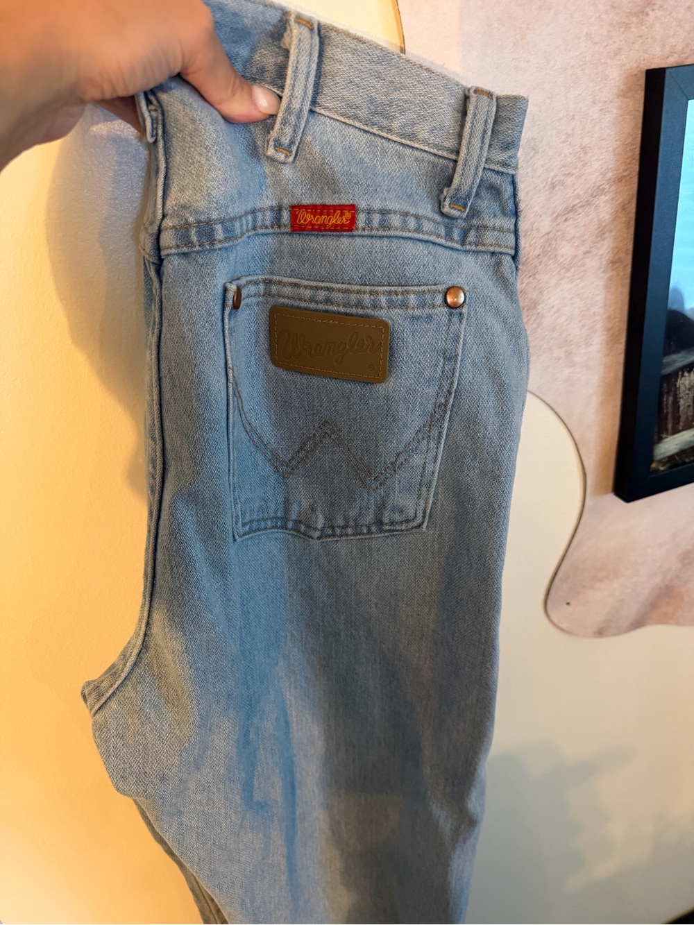 Wrangler Light Blue Denim Jeans with Signature Patch - Picture 4 of 4
